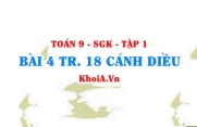 Bài 4 trang 18 Toán 9 Cánh diều Tập 1